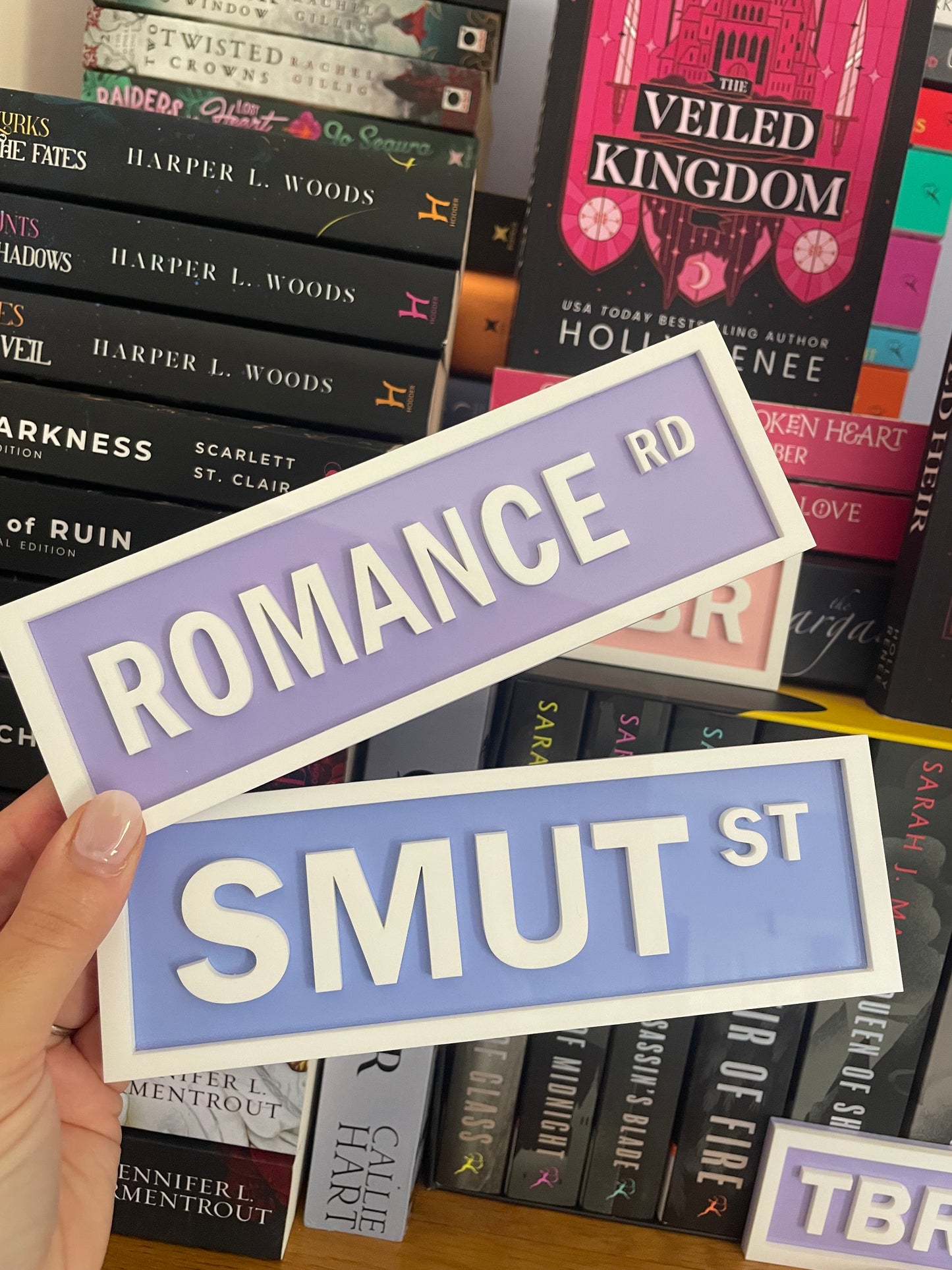 Fourth Wing Inspired Book Shelf Street Signs