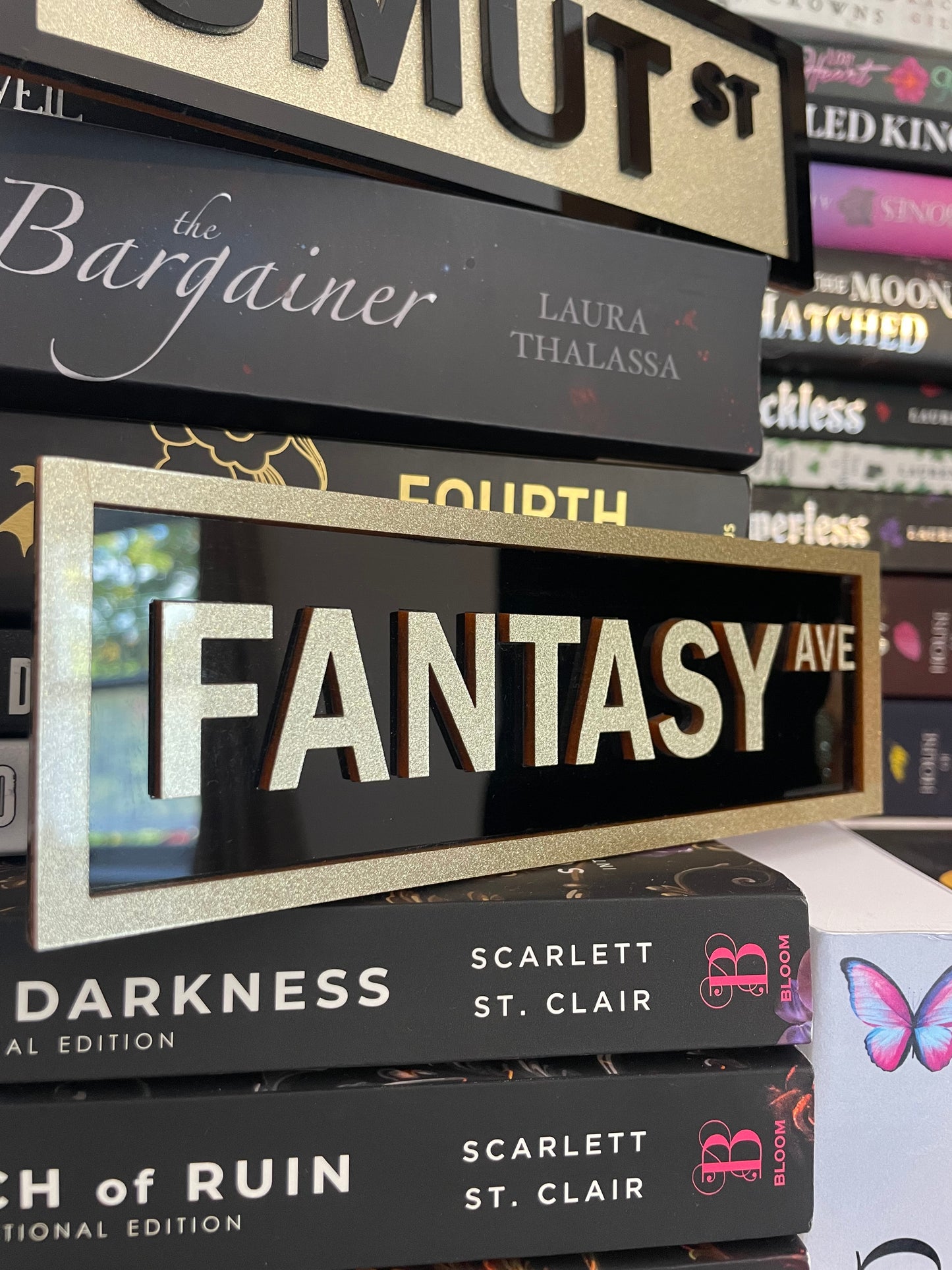 Sparkle and Shimmer Book Shelf Street Signs