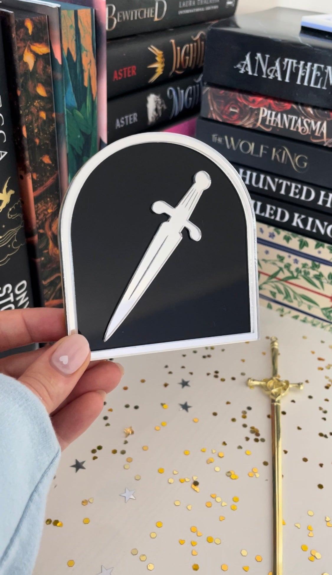 The Arches - Book shelf signs