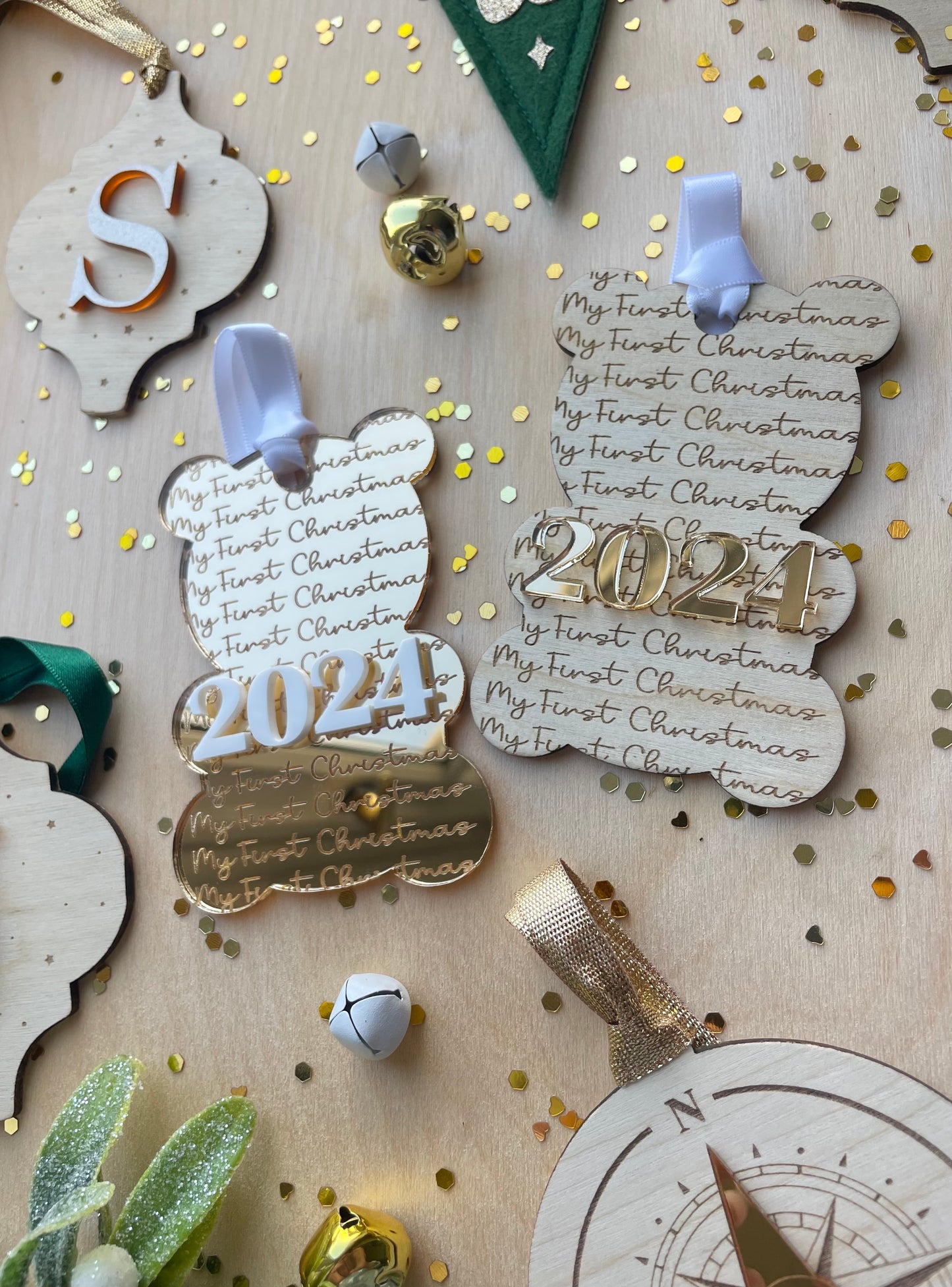 First Christmas Teddy Ornament