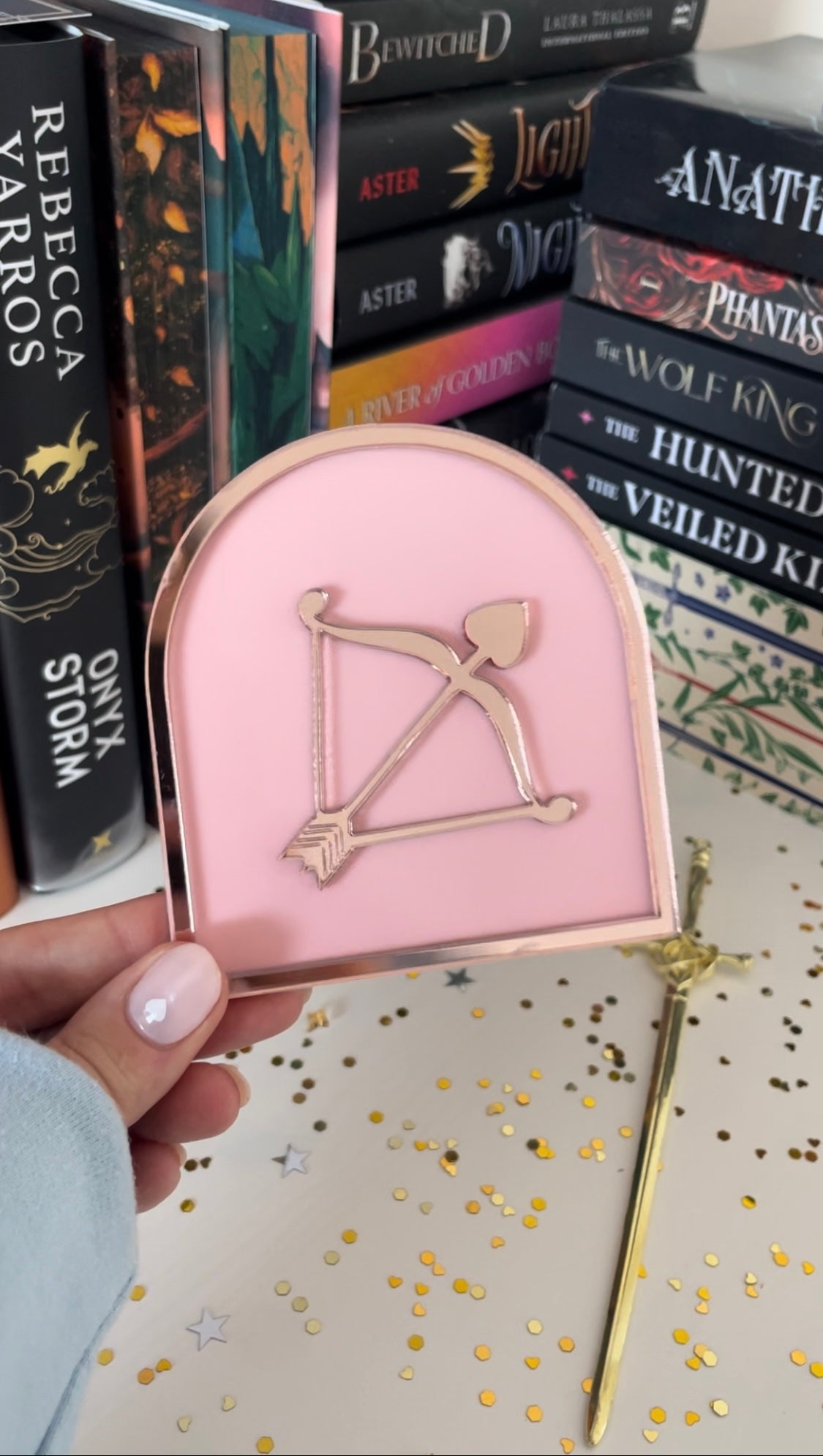 The Arches - Book shelf signs