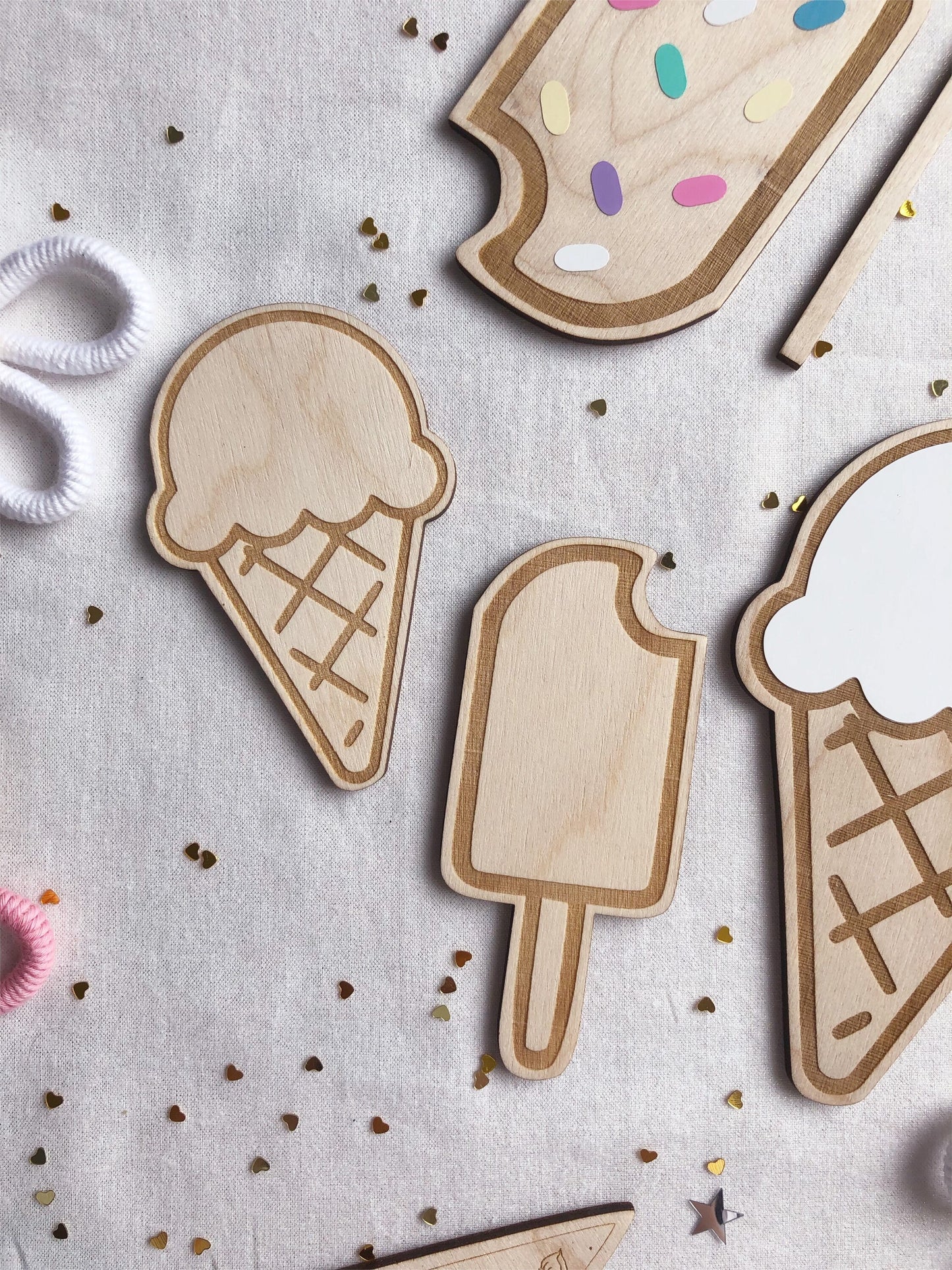 Ice cream and Ice lolly set