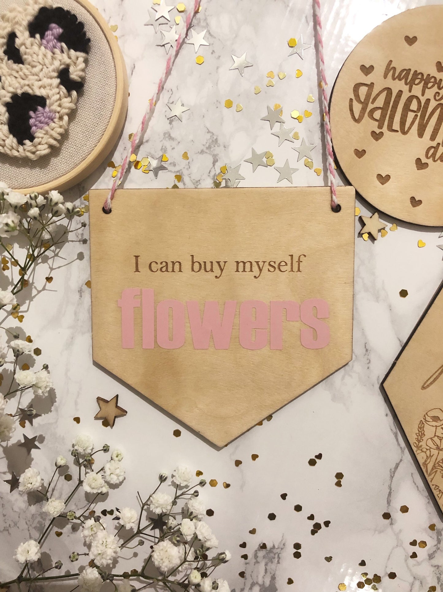 I can buy myself flowers' decorations