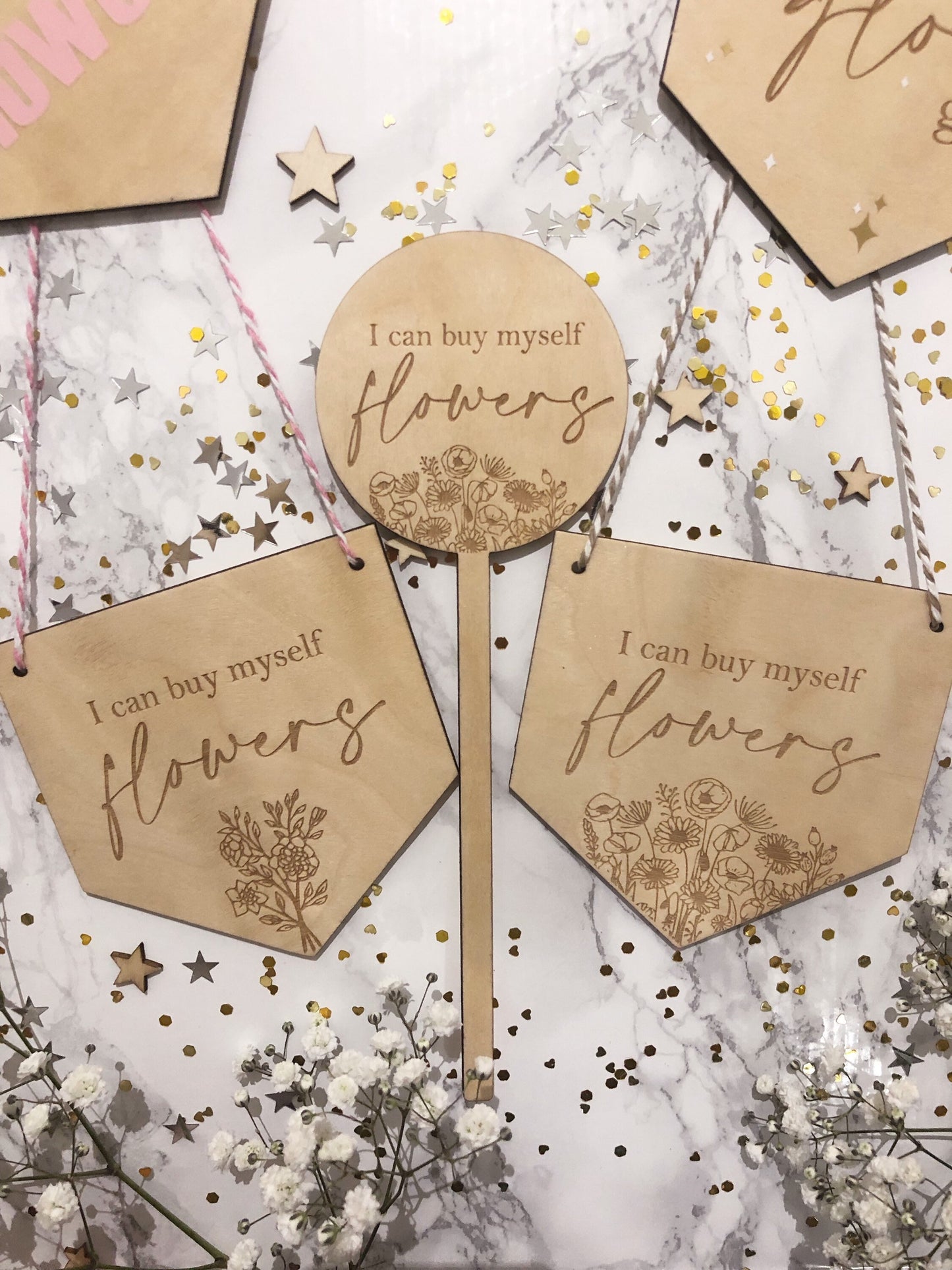 I can buy myself flowers' decorations