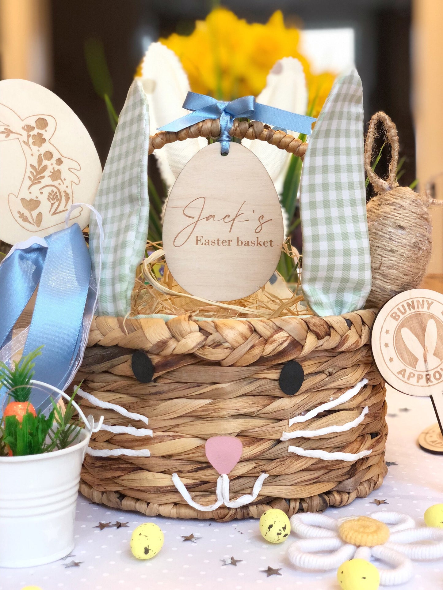 Bunny Easter Basket Tag