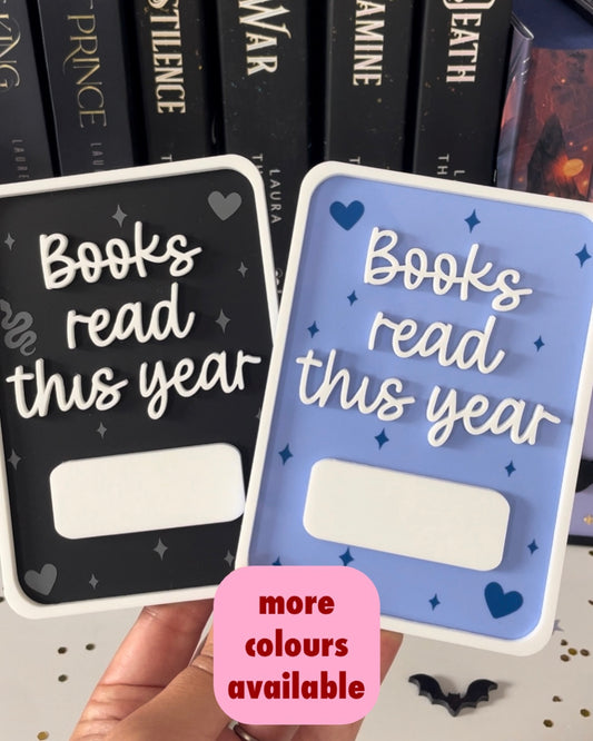 Books read this year tally