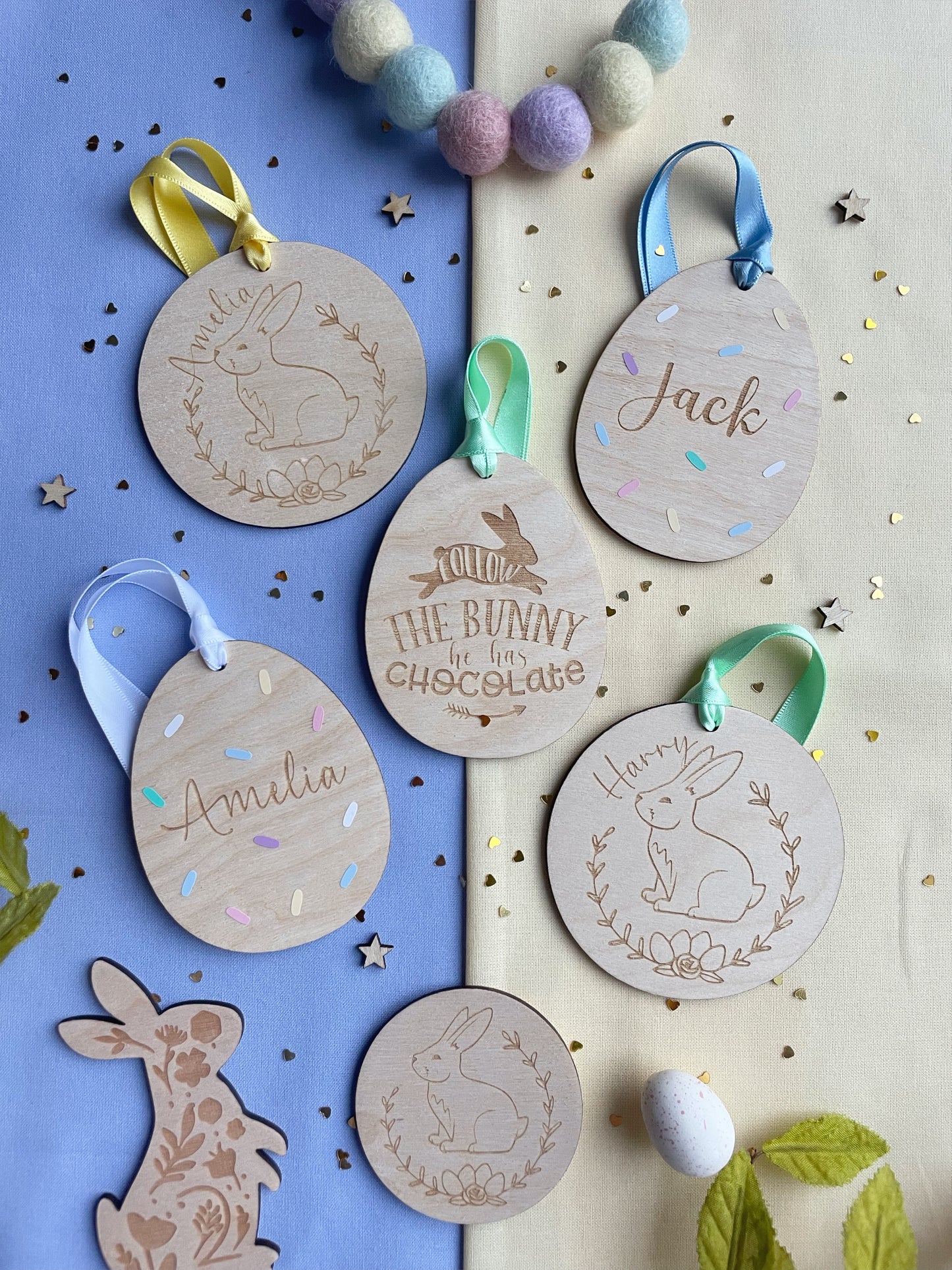 Sprinkle Egg Tags