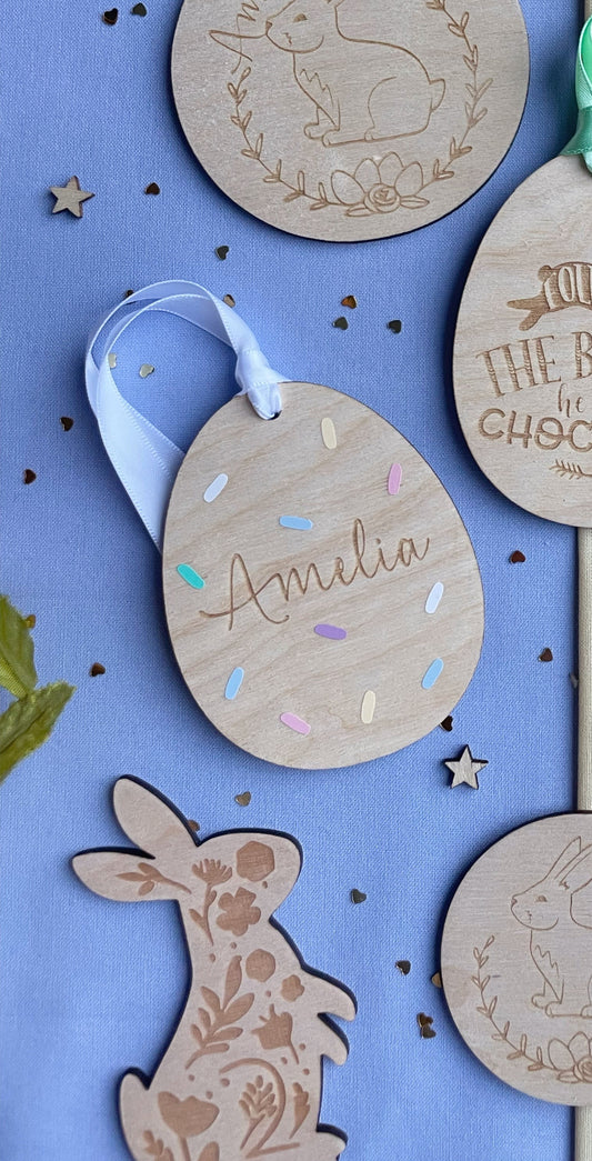 Sprinkle Egg Tags