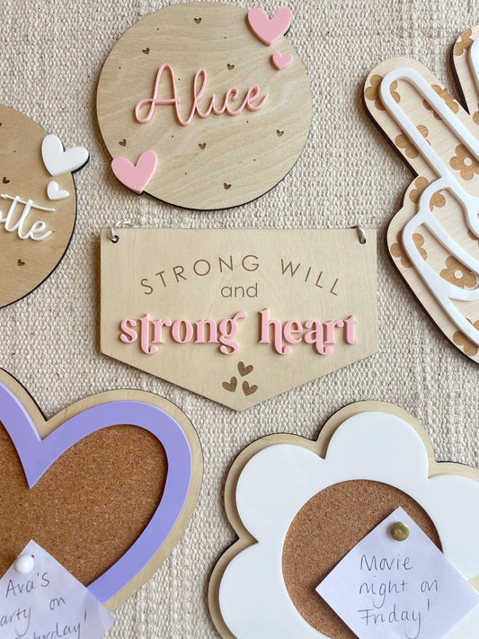 Strong Will Strong Heart Banner