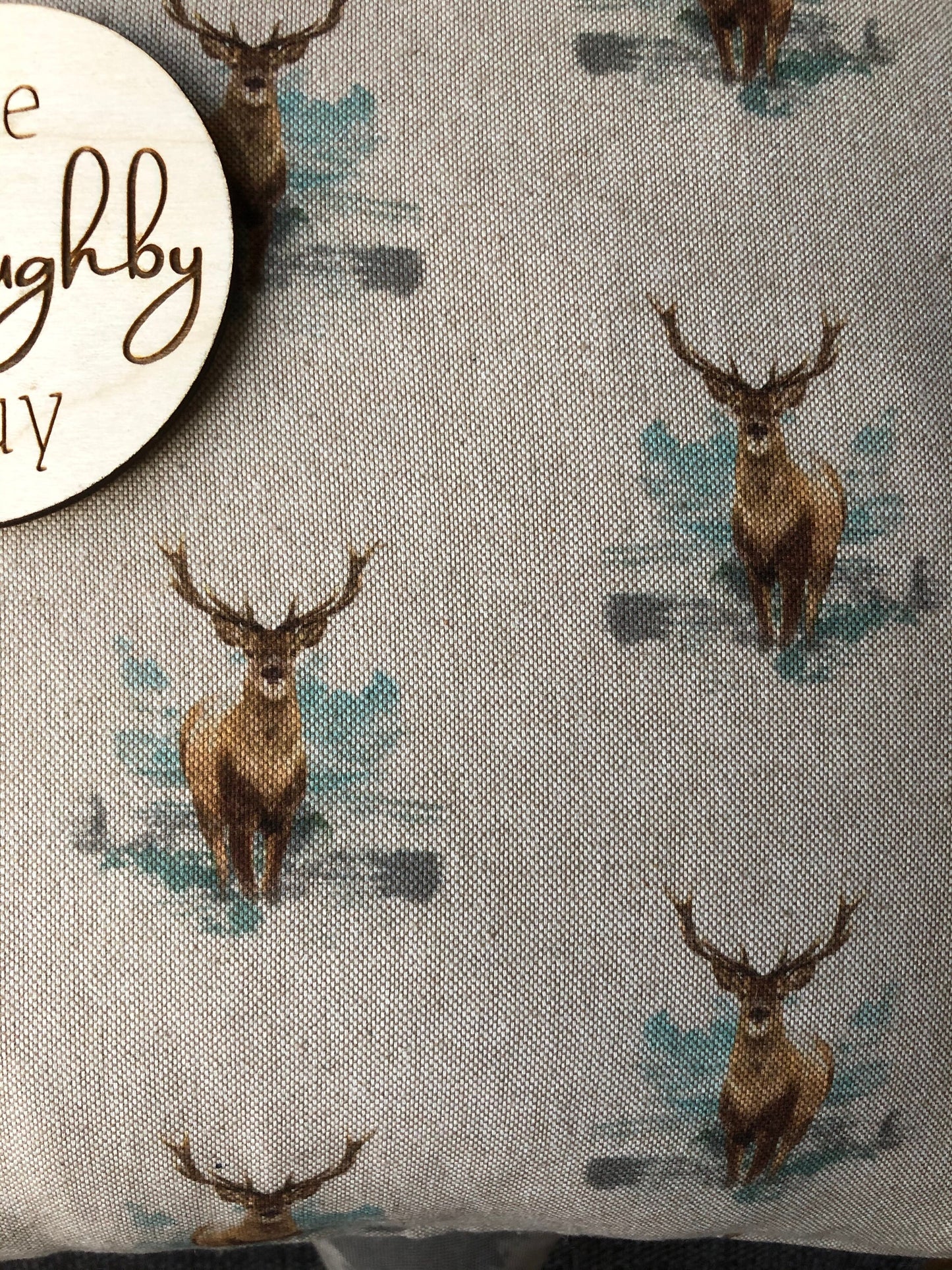 Stag Cushion Deer Country Pillow