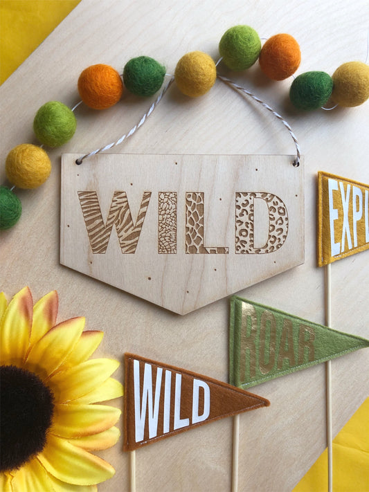 WILD wall banner