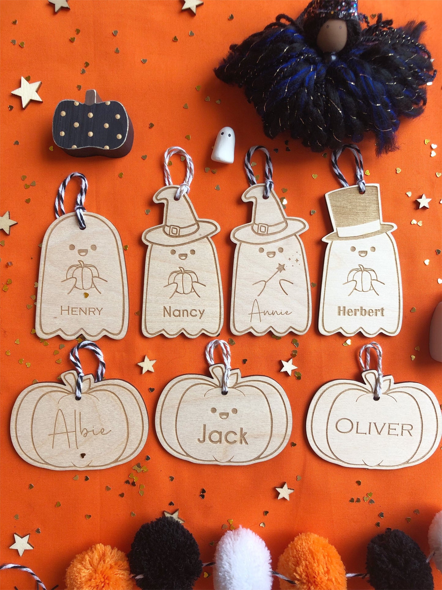 Pumpkins - Boo basket tags / Halloween gift tags