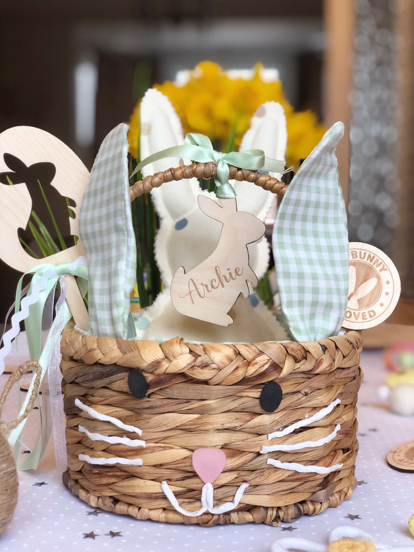 Bunny Easter Basket Tag