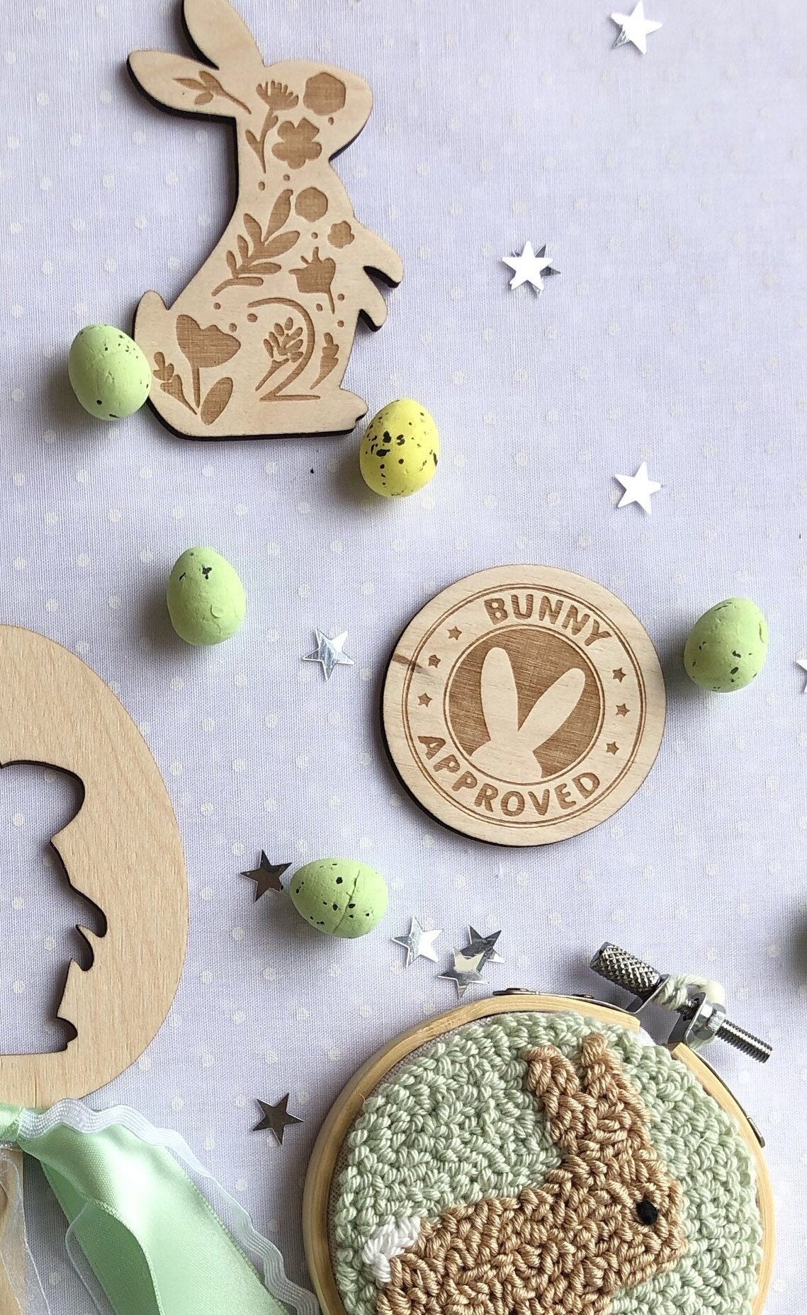 Easter Food Prop/Token - Bunny Approved